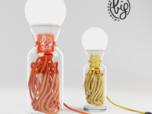 table lamp - pulse yellow Modello 3D