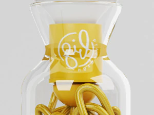 table lamp - pulse yellow 3D Model