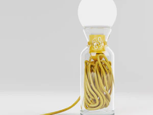 table lamp - pulse yellow 3D Model