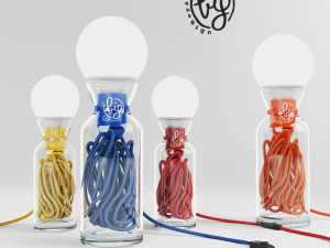 table lamp - pulse yellow Modello 3D