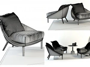 armchair lem collection and decor 3D Model