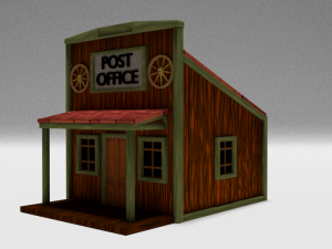 building post office 3Dモデル
