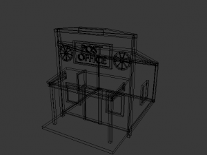 building post office 3D Model
