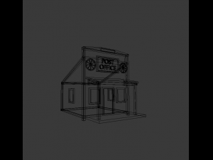 building post office 3D Model