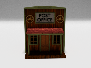 building post office 3D Model