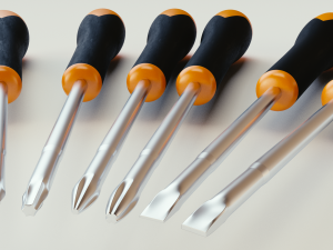 6 piece screwdriver set with bonus side cutters 3Dモデル