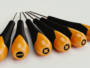 6 piece screwdriver set with bonus side cutters 3Dモデル