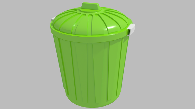 trash can Modelo 3D .c4d .max .obj .3ds .fbx .stl .blend 