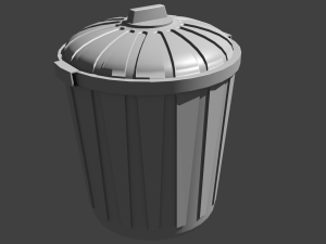 trash can Modelo 3D