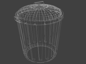 trash can Modelo 3D