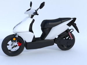 motor scooter 3Dモデル