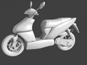 motor scooter 3Dモデル