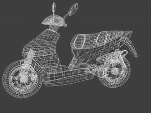 motor scooter 3Dモデル