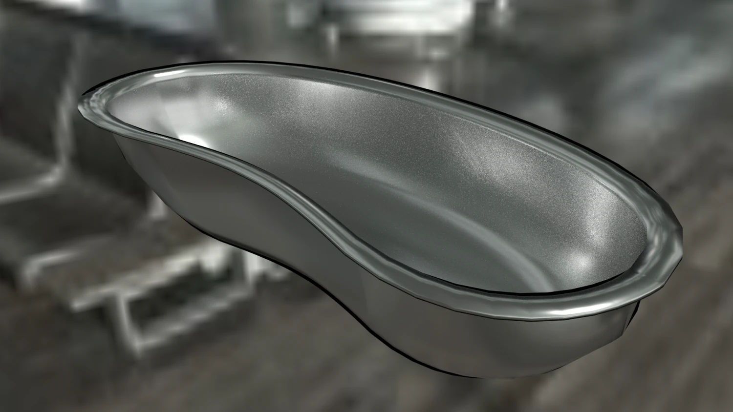 medical equipment kidney dish 3D Model .c4d .max .obj .3ds .fbx .stl .blend 