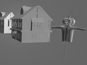 halloween scnene 3D Model