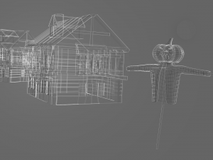 halloween scnene 3D Model