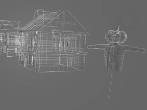 halloween scnene 3D Model