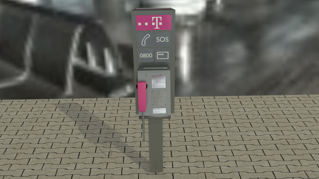 pay phone Model 3D .c4d .max .obj .3ds .fbx .stl .blend 