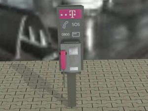 płatny telefon Model 3D