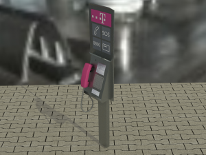 pay phone Model 3D