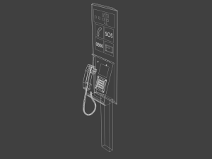 pay phone Model 3D