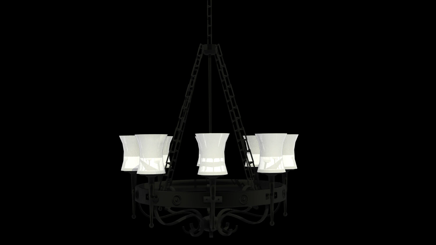 chandelier 3D Model .c4d .max .obj .3ds .fbx .stl .blend 