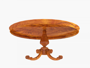 baroque table 3D Model