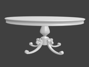 baroque table 3D Model