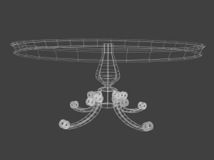 baroque table 3D Model