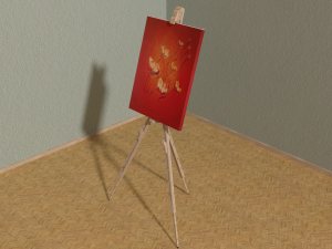 easel Modèle 3D