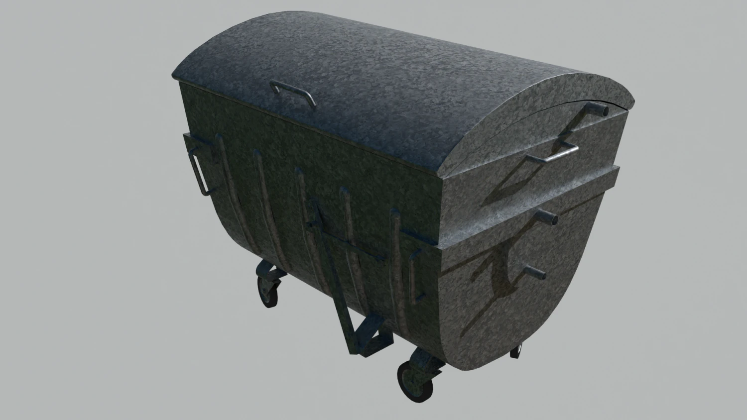 garbage container 3D Model .c4d .max .obj .3ds .fbx .stl .blend