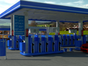 gas station 3D Model