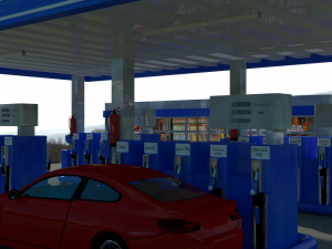 gas station 3D Model