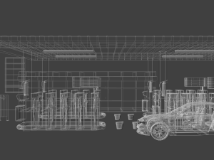 gas station 3D Model