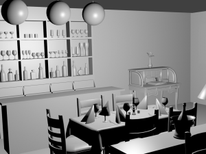 restaurant Modelo 3D