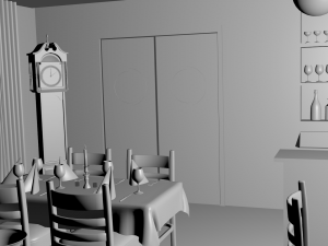 restaurant Modelo 3D