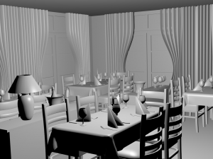 restaurant Modelo 3D