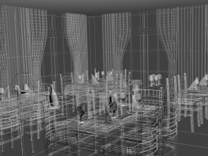 restaurant Modelo 3D