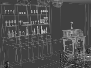 restaurant Modelo 3D