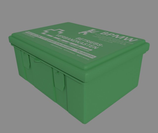 first aid kit Model 3D .c4d .max .obj .3ds .fbx .stl .blend 