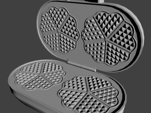 waffle iron 3Dモデル