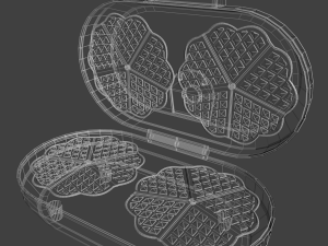 waffle iron 3Dモデル