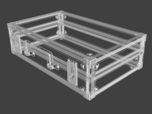 aluminum briefcase 3D 模型
