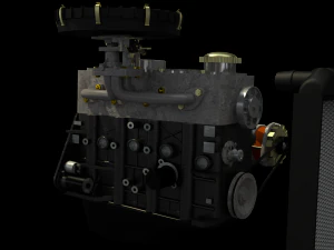 silnik Model 3D