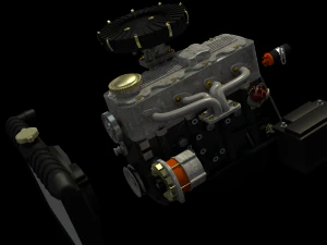 silnik Model 3D