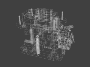 carburetor 3D-Modell