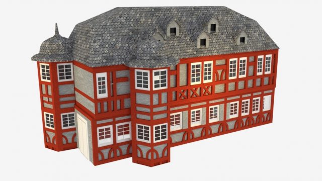 house 3 3D 模型 .c4d .max .obj .3ds .fbx .stl .blend 