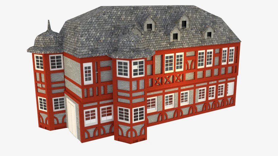 house 3 3D Model .c4d .max .obj .3ds .fbx .stl .blend 