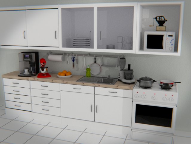 kitchen Modèle 3D .c4d .max .obj .3ds .fbx .stl .blend 