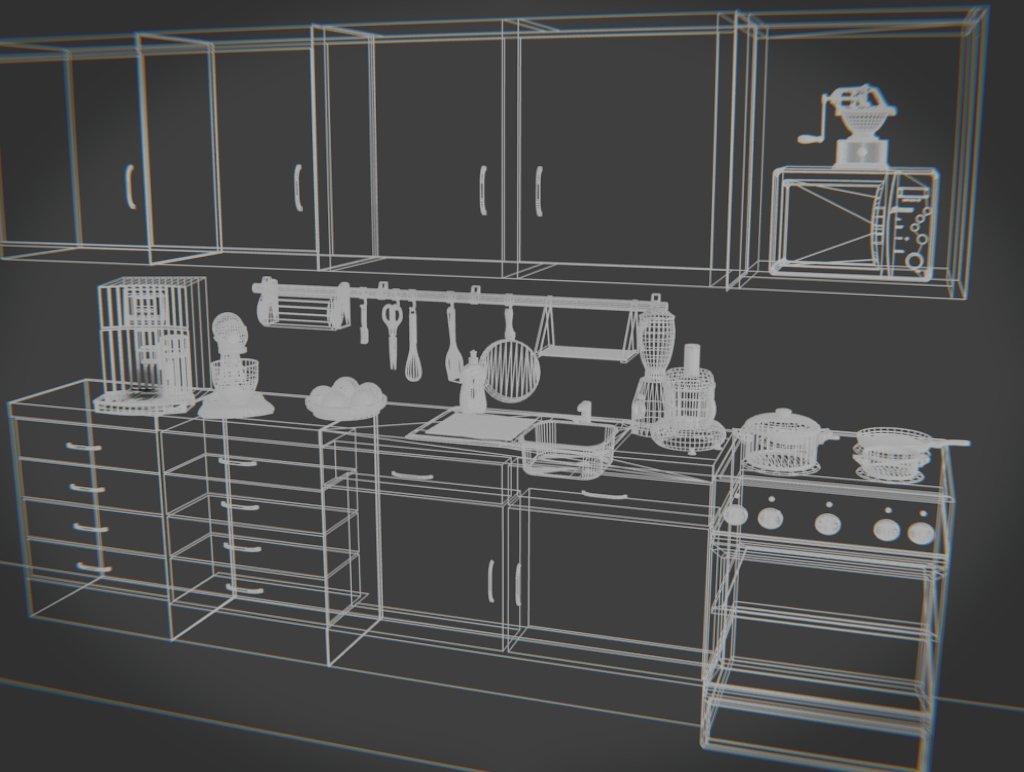 3d models kitchen
